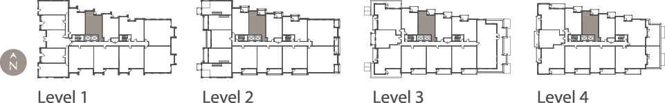 1 bedroom condo floor plate